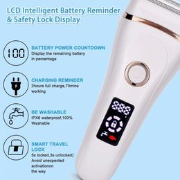 Professional Women Epilator Electric Hair Removal Painless Face Shaver Bikini Pubic Hair Trimmer Home Use Drop 240320