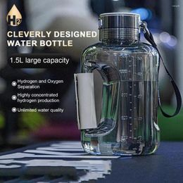 Water Bottles 1 Set 1500ML Hydrogen Bottle Hydrogen-oxygen Separation High Concentration Generator For Fitness Travel