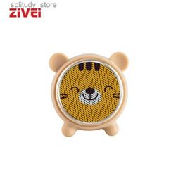 Portable Speakers ZIVEI portable Bluetooth speaker with HIFI 3W audio speaker suitable for outdoor or office home small stereo speakers cute tiger Q240328