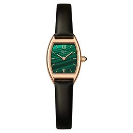 Switzerland made Womens Wristwatch Top Brand I W Tonneau Watch Women Sapphire Genuine Leather Strap Ultrathin Reloj mujer 240318