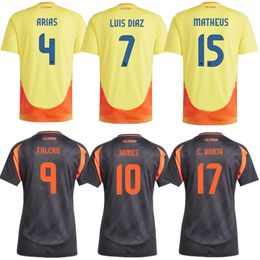 2024 25 ColOMbiA Soccer Jerseys 24 25 JAMES CoLUmBIa National Team Football Shirt Camisetas 2024 Copa America D.VALOYES ARANGO C. CHUCHO CUADRADO