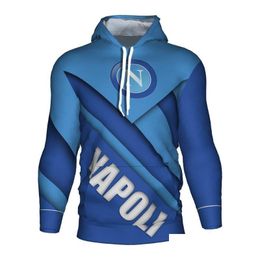 Men'S Hoodies & Sweatshirts Napoli Soccer Jersey 3D Hoodie Ssc Sweatshirt Tracksuit Hoody Training Club High Quality Drop Delivery Ap Dh3Tb