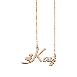 Pendant Necklaces Kay Name Necklace Custom For Women Girls Friends Birthday Wedding Christmas Mother Days Gift255W