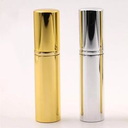 5ml Refillable Portable Mini Perfume Atomizer Party Favor Empty Spray Bottle Aluminum Shell Case Glass Inner Cosmetic Liquid Container ZZ