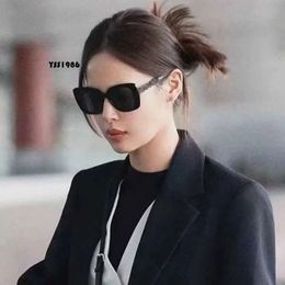 Glasses New Designer Black Thick Frame for Women's Advanced in Style Personal Fashion Spicy Girl Cat Eye Ls Sunglasses 9994