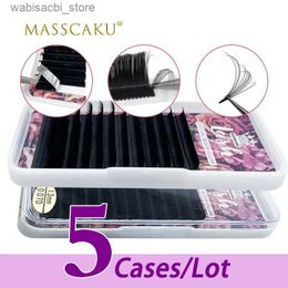 False Eyelashes 5 cases/batch wholesale one second blood Coloured eyelash extension super soft personal eyelash extension fan with Customised eyelash box24327