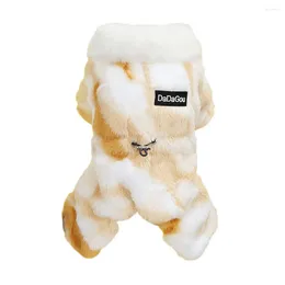 Dog Apparel Fashionable Pet Clothing Trendy Tie-dye Jumpsuit With Adjustable Buckle Winter Pullover For Cats Dogs Small