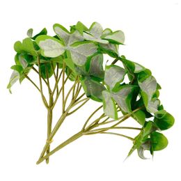 Decorative Flowers 3 Bunches Of Artificial Shamrock Branch Simulation Lifelike Bunch Vase Plants Decor