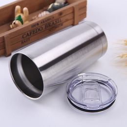 20 oz Stainless Steel Tumbler Double Wall Car Cup Vacuum Insulated Coffee Cup DIY sublimation Beer Mug295i