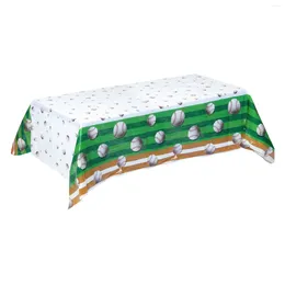 Table Cloth Baseball Tablecloth Soccer Party Supplies Ornament Birthday Decorations Decorate