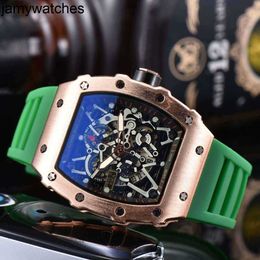 Mechanical Richarsmill Watch Amazing Hot-sale Wrist Kv Factory Rms35-02 Cutout Fashion Personality Ghost Head Men's Rakish Luxury 21