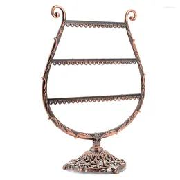 Jewellery Pouches Earring Holder Hanging Organiser Stand Metal Tree Table Top Ear Stud Tower Rack