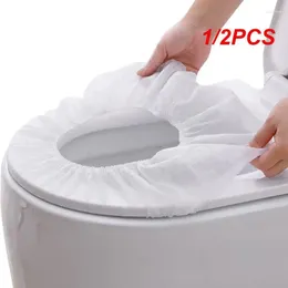 Toilet Seat Covers 1/2PCS Non-woven Travel Portable Disposable Cushion Bathroom Accessories Home Kitchen Cocina