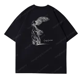 Designer Men T Shirt Women Tshirt Y3 Summer 23SS Abstract Angel Pattern Short Sleeve Cotton Leisure High Street Round Neck Loose T-shirt