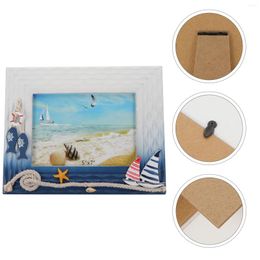 Frames Mediterranean Po Frame Ocean Theme Picture Nautical Wooden Holder Style Home Decor