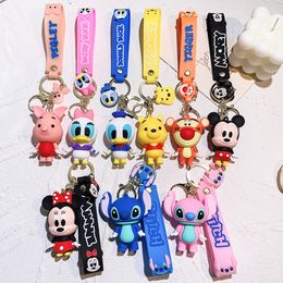 Fashion Cartoon Movie Charakter Keychain Gummi und Schlüsselring für Rucksackschmuckschlüsselkette 083526