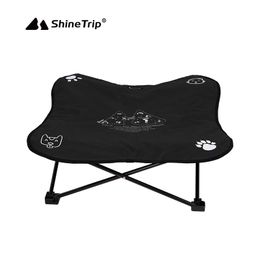 Shanqu Outdoor Aluminium Alloy Folding Pet Bed Camping Tent Removable and Washable Pet Mat Camping Vacation Beach Bed