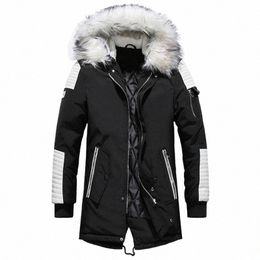 Marca New Winter Jacket Men Engrossar Parkas Quentes Casual LG Outwear Jaquetas e Casacos de Gola Com Capuz Homens veste homme Atacado T8Rg #