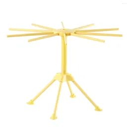 Storage Bags Foldable Pasta Drying Rack Plastic Collapsible Spaghetti Hanger Noodle Dryer Stand With 10 Bar Handles