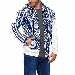 2021 New Fi Men Sweats Coat Hoodies Samoan Puletasi Themed Prints Unisex Jacket Male Island Wear Zipper Hoodies P3f1#