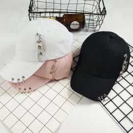 New Fashion Duck Tongue Korean Edition Cotton Chain Iron Ring Men's and Women's Summer Sunshade Baseball Hat