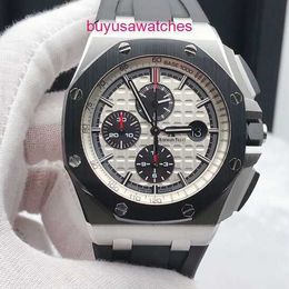 Machinery AP Wrist Watch Royal Oak Offshore Series Precision Steel Forged Carbon Automatic Machinery 44mm Date Display Timing Function Mens Business Watches