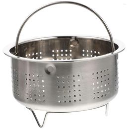 Double Boilers Steaming Basket With Handle Steamer Metal Rack Rice Cooker Insert For Home