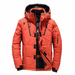 white Duck Mens Coat Warm Thick Down Jacket Snow Parkas Male Down Jacket Hooded Windproof Outerwear Mens Windbreakers Winter 301l#