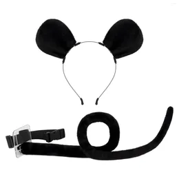 Party Supplies Mouse Costume Accessory Set Mice Ears And Tail For Carnival Animal Themed Parties Birthday Easter Halloween