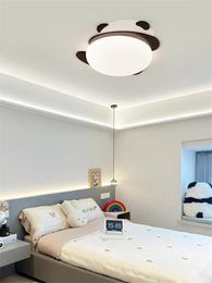 Ceiling Lights Modern Cartoon Panda LED Light Children's Room Bedroom Living Dining Study Eye Protection Indoor Lamp