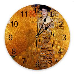 Wall Clocks Gustav Klimt Clock Large Modern Kitchen Dinning Round Bedroom Silent Hanging Watch