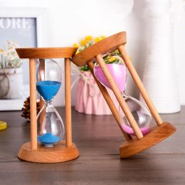 Accessories 3/5/15/20/30 Minutes Wooden Hourglass Home Decoration Desktop Sand Clock Timers Sand Sandglass Hourglass Timer Clock Kitchen