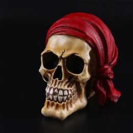 Sculptures Skull Many Decorative Scenes Resin Human Skull Model Spoof Props Crafts Skull Ornament Statue Hand Carved Halloween Props