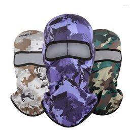 Bandanas 2024 Fashion Outdoor Cycling Face Mask Turban One Hole Camouflage Balaclava Hood Riding Headgear