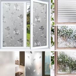 Window Stickers 3D Films Privacy Clings Decorative Film Anti-UV Non-Adhesive Static Cling Glass Sticker For Home Kitchen Office