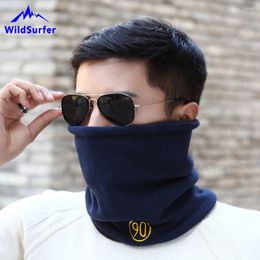 Bandanas WildSurfer Double Layer Fleece Reversible Neckerchief Riding Face Mask Hiking Cap Bicycle Bandana Fishing Headwear Scarves FJ21