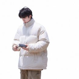 winter Men Down Jacket Stand Collar Thicken Warm Puffer Jacket New White Duck Down Student Windproof Parkas Korean Outerwear z3tL#