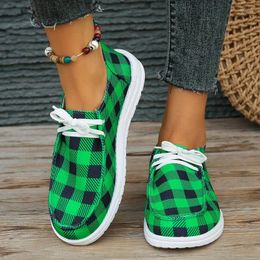 Casual Shoes Microfiber Low Heel Sneakers 2024 Lace-up Ladies Adult Mixed Colors Spring/Autumn Women's Vulcanize