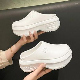 Slippers Women's Platform Women Sandals Height Increase Lady Summer Mules Fashion Thick Sole Girls Slides Comfort Shoes