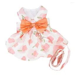 Dog Apparel 1 Set Lovely Pet Skirt Fashion Print Dress Up Easy To Clean Summer Clothes Puppy Costume