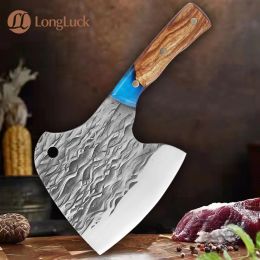 Handmade Forged Kitchen Knife Heavy Duty High Carbon Steel Breaker Chopping Butcher Slaughter Cleaver Cutting Poultry Knives