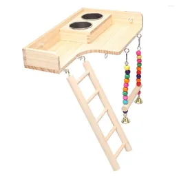 Other Bird Supplies Funny Lovely Colourful Wooden Beads Cute Multipurpose Compact Hamster Climbing Ladder Toy Easy Installation