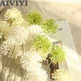 Decorative Flowers 72cm Artificial Flower Pompom Dandelion Onion Ball Plant Branch Decor Home Garden El DIY Wedding Wall Material