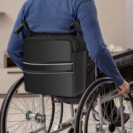 Storage Bags 2024 Wheelchair Bag Large Capacity Pouch With Secure Reflective Strip Waterproof Walker Adjustable