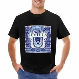 spain Seville Azulejo Azulejos Tiles T-Shirt sports fan t-shirts black t shirts mens plain t shirts M7rJ#