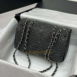 designer crossbody bag chanely High end Diamond Embedding Single Shoulder Underarm Bag Flash Fashion Versatile Chain Womens Contact Customer Service