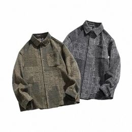 men Japanese Streetwear Casual Loose Thicken Lg Sleeve Cargo Shirts Coat Women Man Vintage Fi Outdoor Shirt Jacket z7IR#