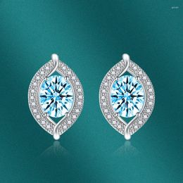 Stud Earrings AIYANISHI 925 Sterling Silver Hallow Oval Marquise Shape Girls Party Jelwery Wholesale