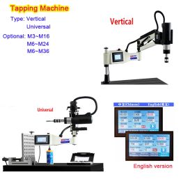 M3-M36 Electric Tapping Machine Universal Type and Vertical Type Tapper Threading Machine for Stainless Steel Tapping in English
