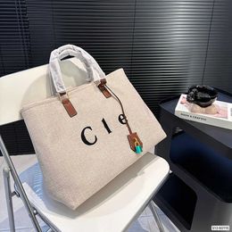 Luxury Designer Beach Bag Classic Ladies Letters Linen Handbag Women's Shopping Bags Oversized Capacity Multifunctional Bags Travel Crossbody Canvas Bag